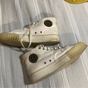 Adieu Canvas Colorblock Pattern Sneakers